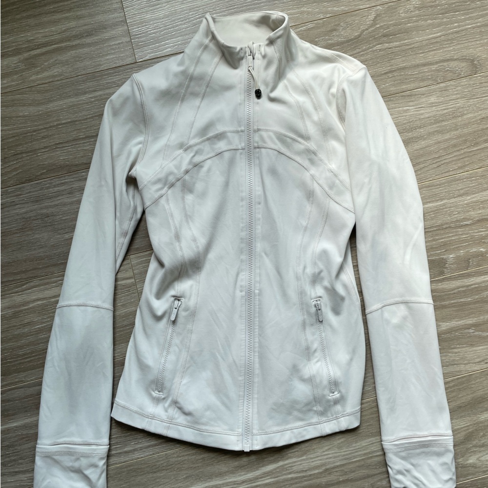 Lululemon Women’s Define Jacket in Bone Ivory Sz 6 EUC - Picture 6 of 9